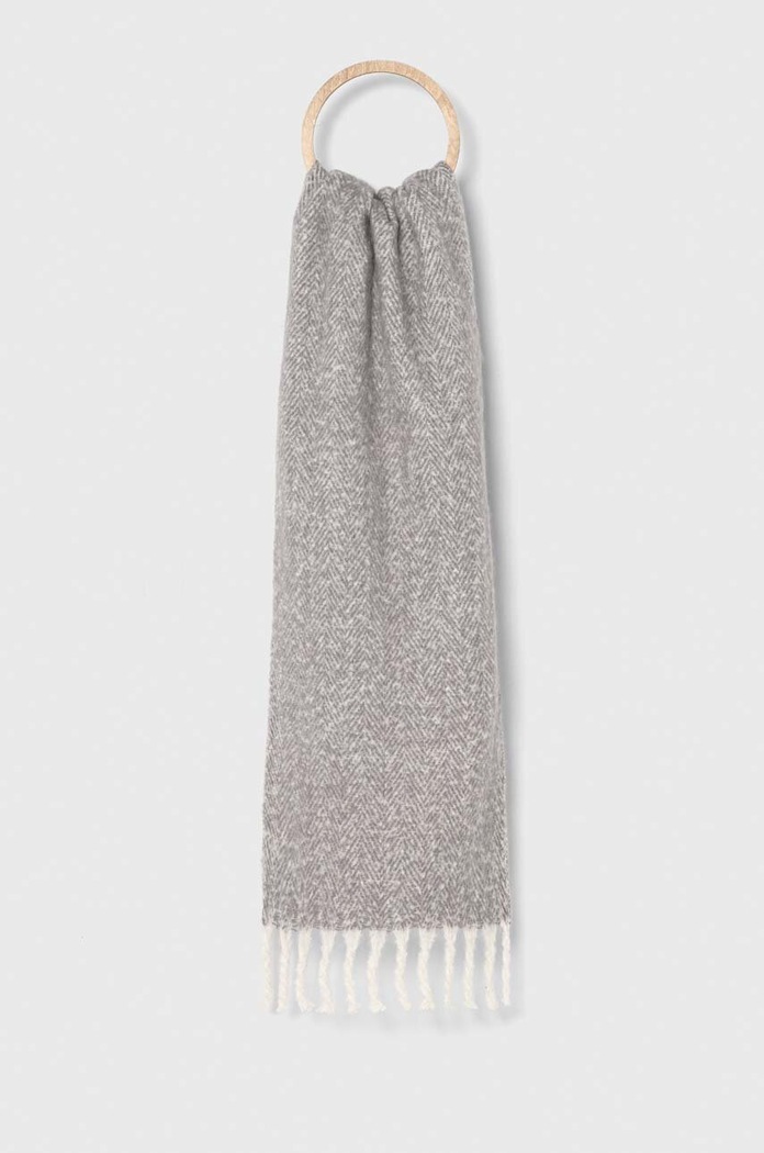 Κασκόλ Abercrombie & Fitch ύφασμα γκρί KI154.3064.965
