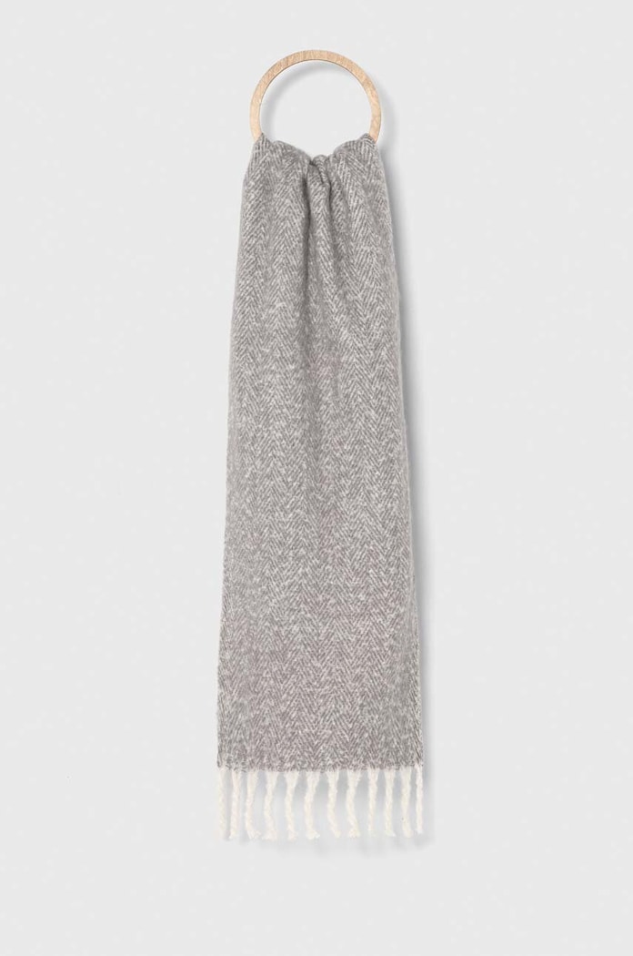 Κασκόλ Abercrombie & Fitch ύφασμα γκρί KI154.3064.965