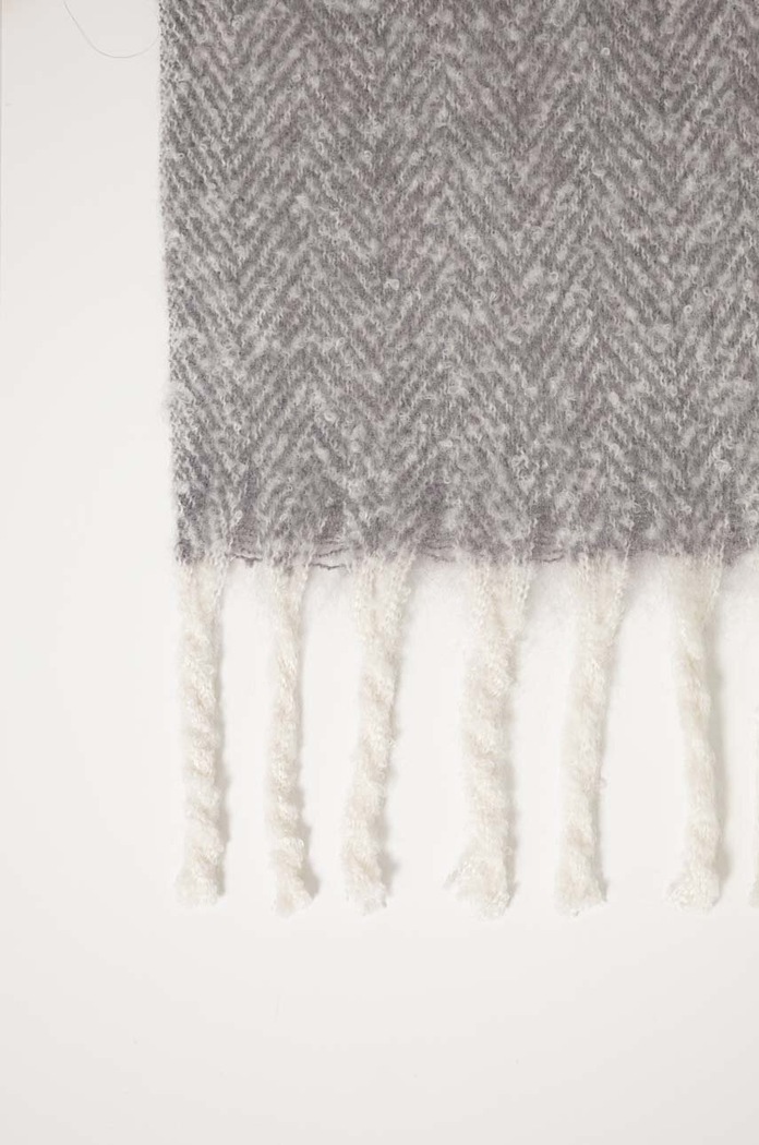 Κασκόλ Abercrombie & Fitch KI154.3064.965 γκρί AW23