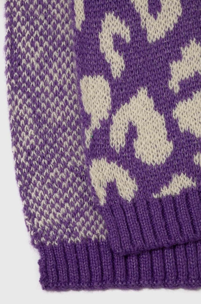 Detský šál United Colors of Benetton 106QHU007.P.SEASONAL fialová AW23