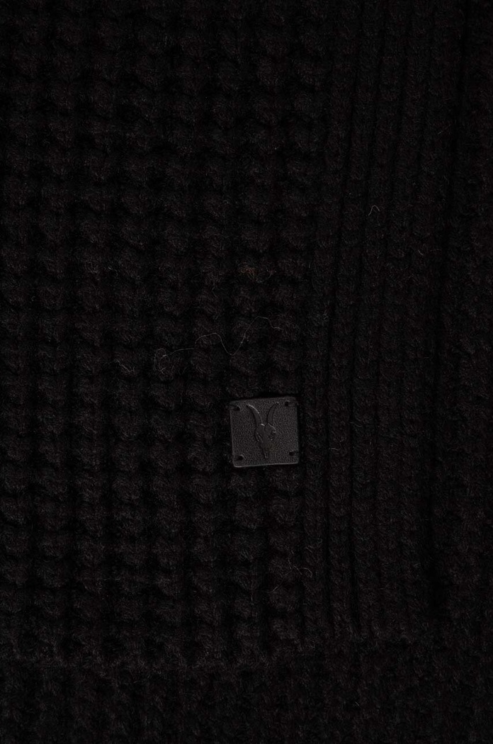 Kratki šal s primjesom vune AllSaints AS200696 crna AW24