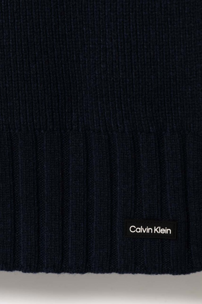 Calvin Klein szalik wełniany K50K511006 granatowy AW23