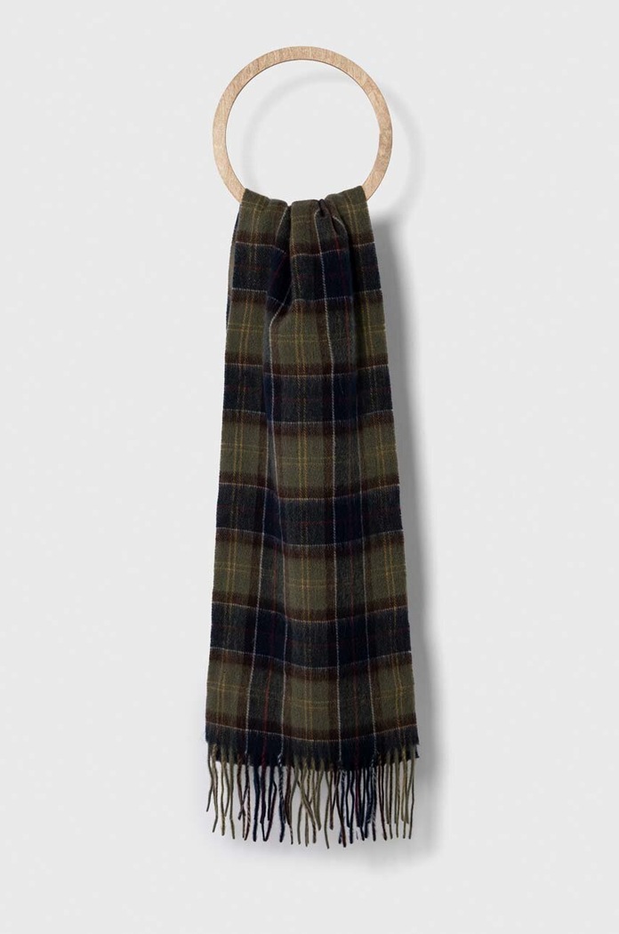 Šátek a rukavice Barbour Tartan Scarf & Glove Gift Set zelená MGS0018