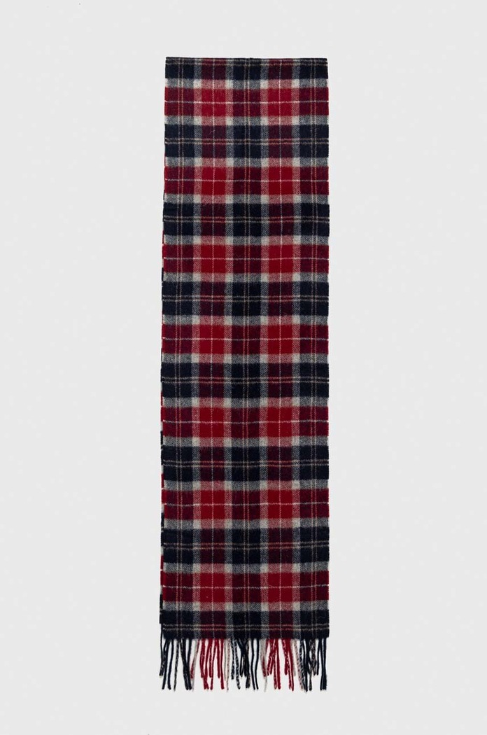 Barbour eșarfă de lână USC0001 rosu AA00