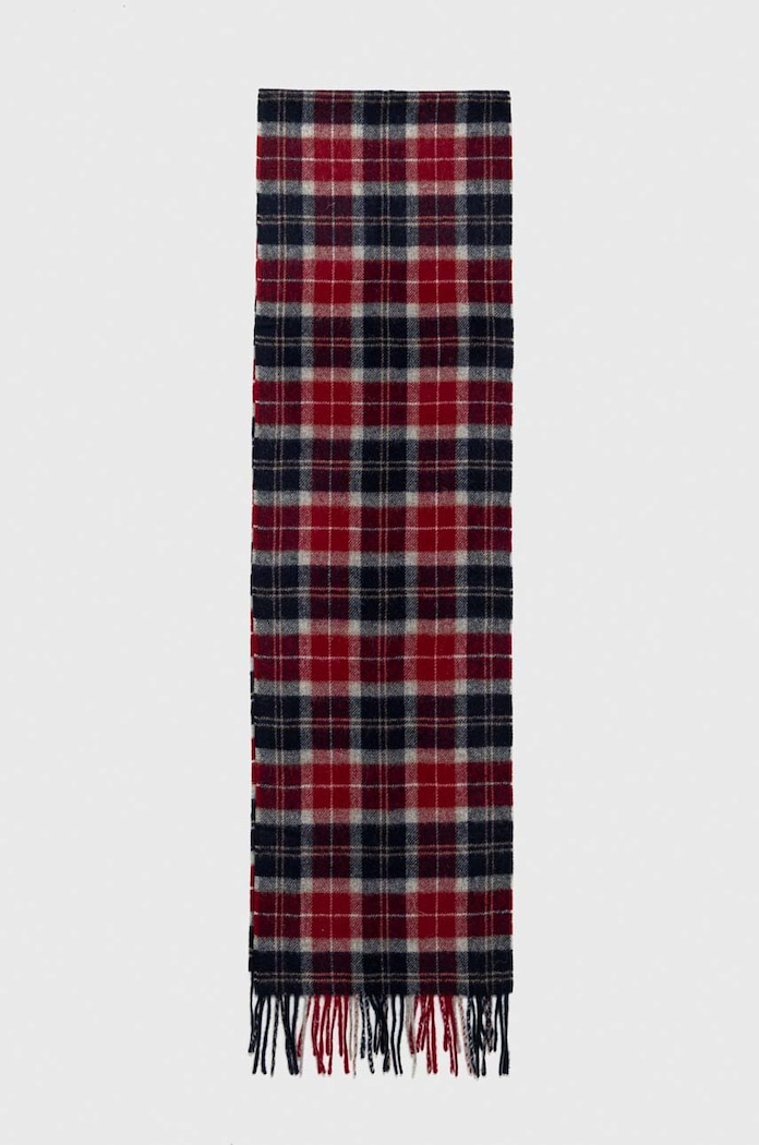 Barbour eșarfă de lână USC0001 rosu AA00