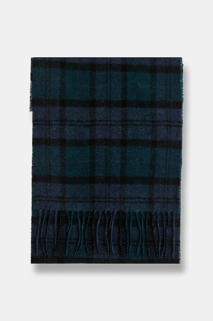 Barbour sciarpa in lana USC0001 blu navy AA00