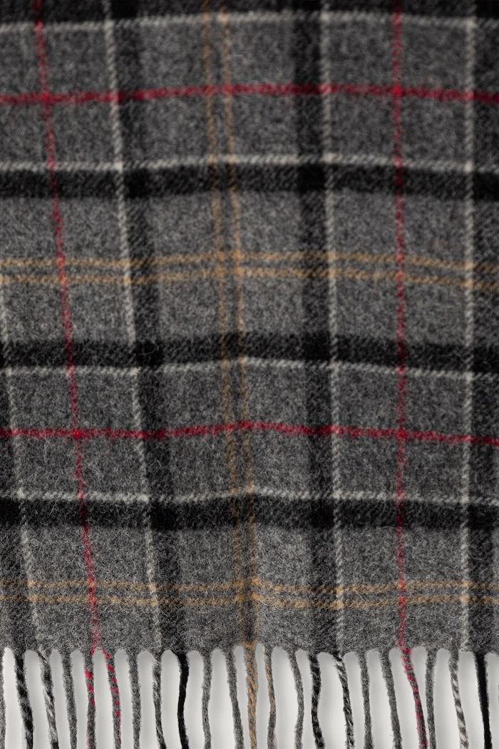 Barbour szalik wełniany USC0001 szary AA00