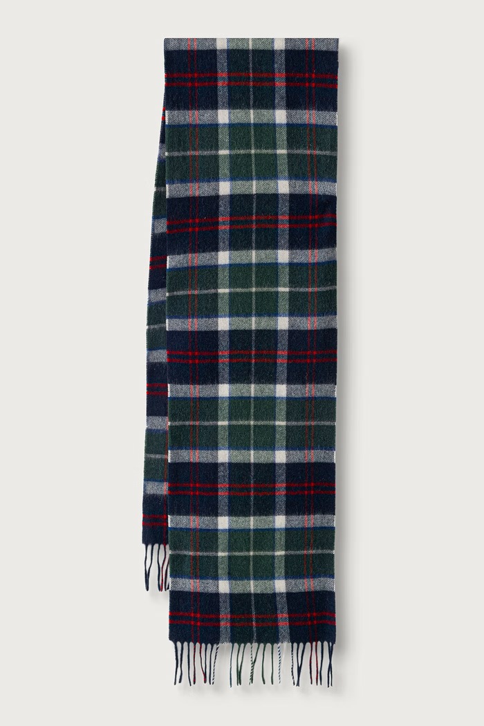 Barbour szalik wełniany multicolor USC0002