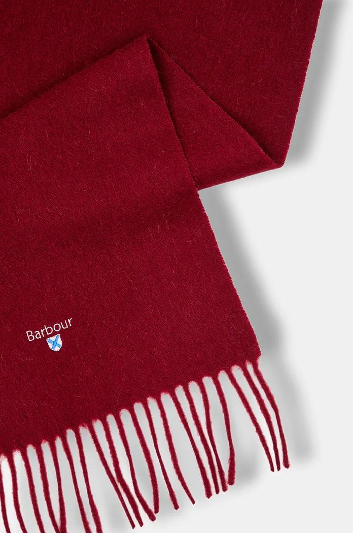 Doplňky Vlněná šála Barbour USC0008 červená