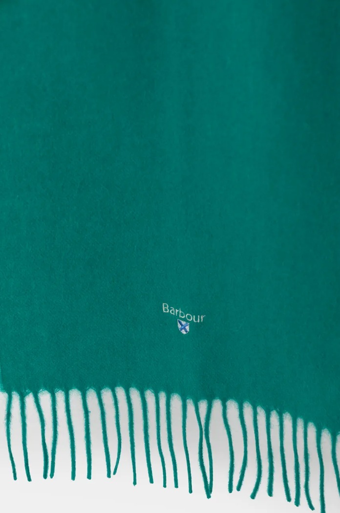 Barbour szalik wełniany USC0008 zielony AA00