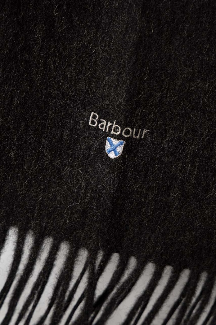Barbour fular de lână USC0008 gri AA00