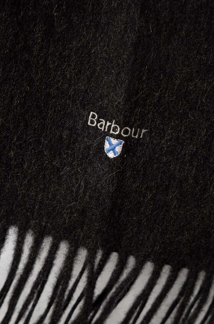 Barbour fular de lână USC0008 gri AA00