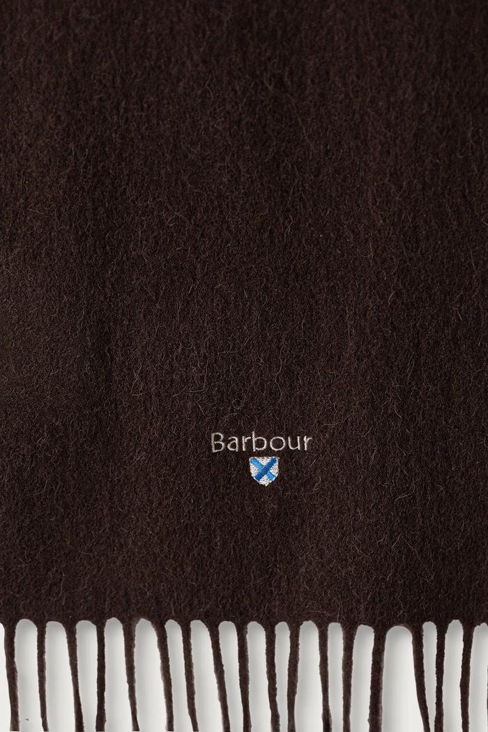 Barbour szalik wełniany USC0008 brązowy AA00