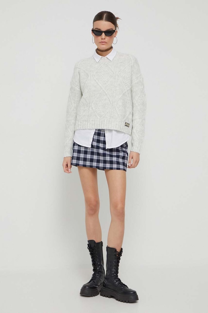 Hollister Co. spódnica KI343.3099.208 granatowy AW23