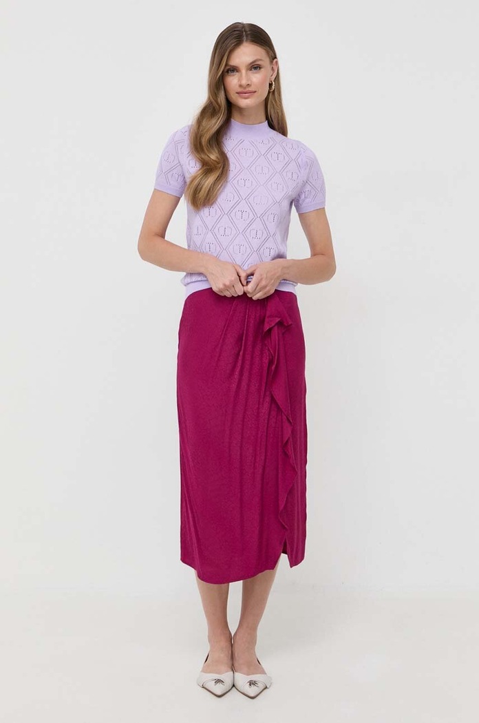 Suknja Twinset 232TP2581 ljubičasta AW23