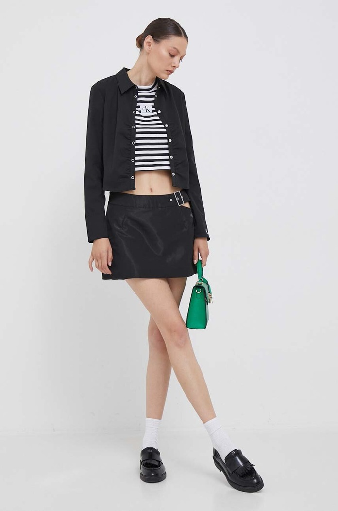 Φούστα Calvin Klein Jeans J20J222224 μαύρο AW23