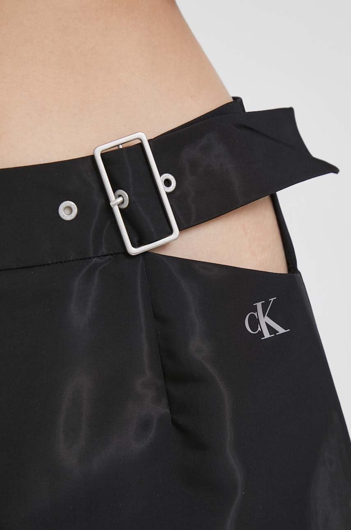 Φούστα Calvin Klein Jeans μαύρο J20J222224