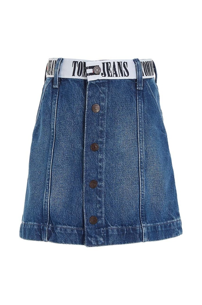 Dievčenská rifľová sukňa Tommy Hilfiger KG0KG07421.128.176.9BYX tmavomodrá AW23