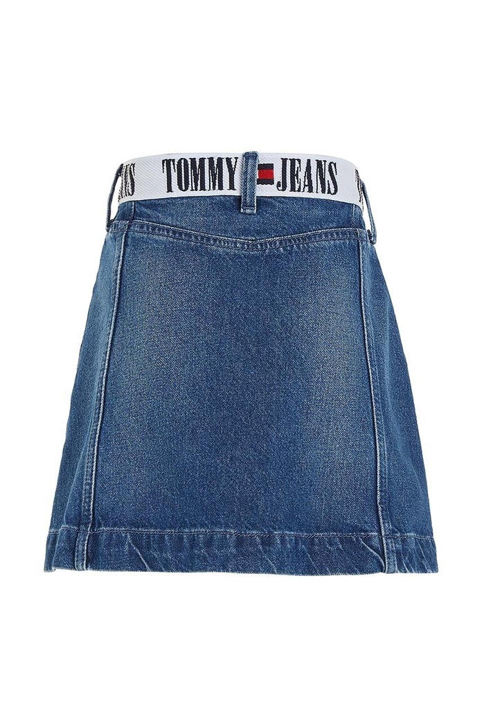 Dievča Dievčenská rifľová sukňa Tommy Hilfiger KG0KG07421.128.176.9BYX tmavomodrá