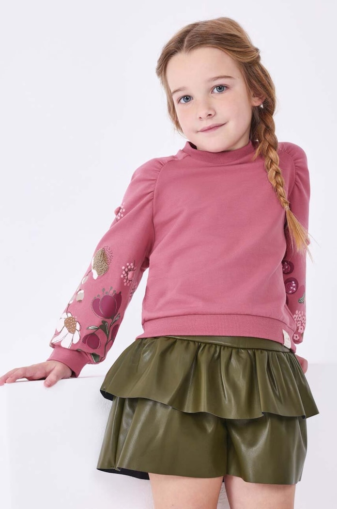 Dječja suknja Mayoral mini zelena 4908.6D.Mini.9BYX