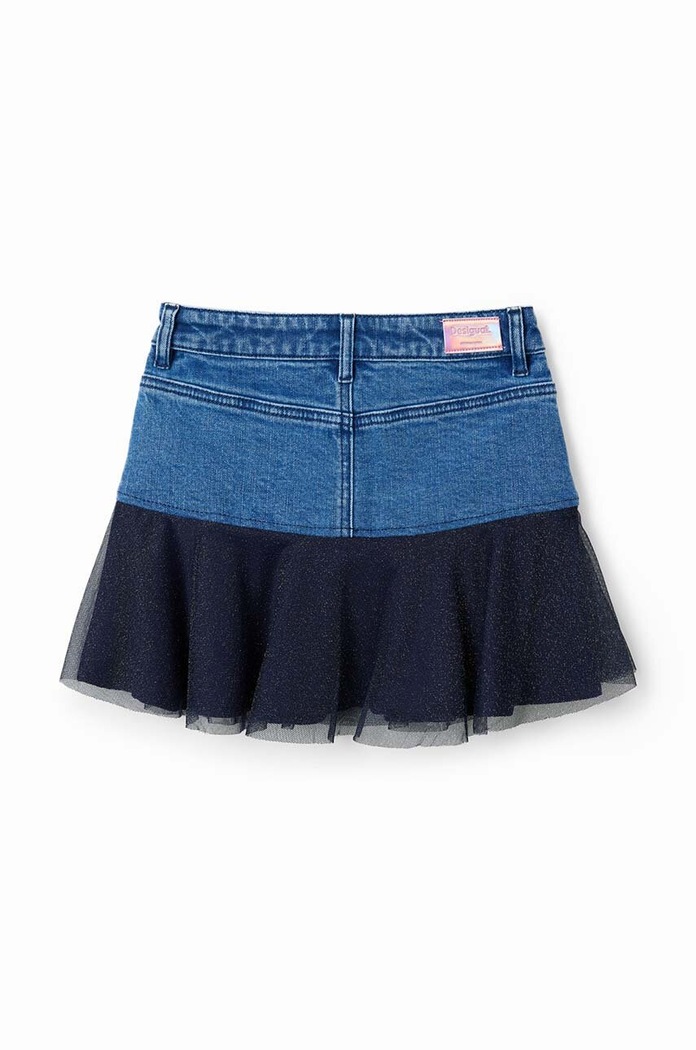 Fete Desigual Fustă din denim 23WGFD05 albastru