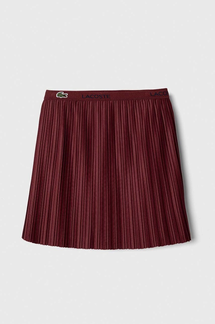 Lacoste gonna bambina mini granata JJ5286