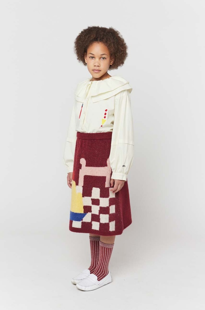 Dětská sukně Bobo Choses burgundské 223FC018