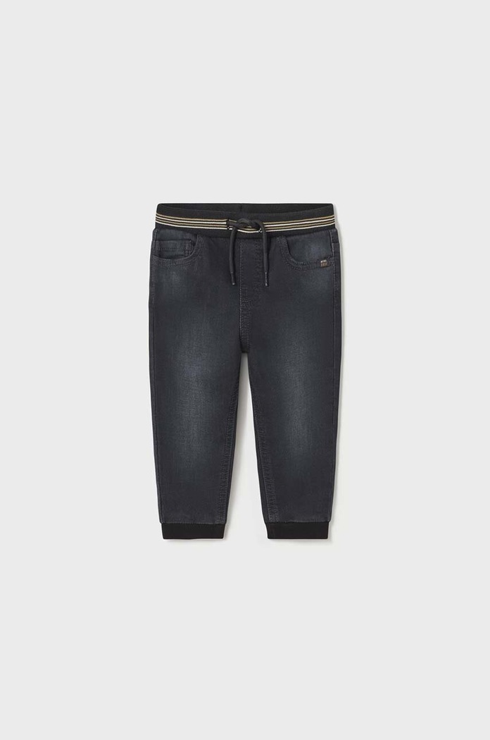 Mayoral jeans bebelusi jogger soft denim 2539.3G.Baby.9BYX negru AW23