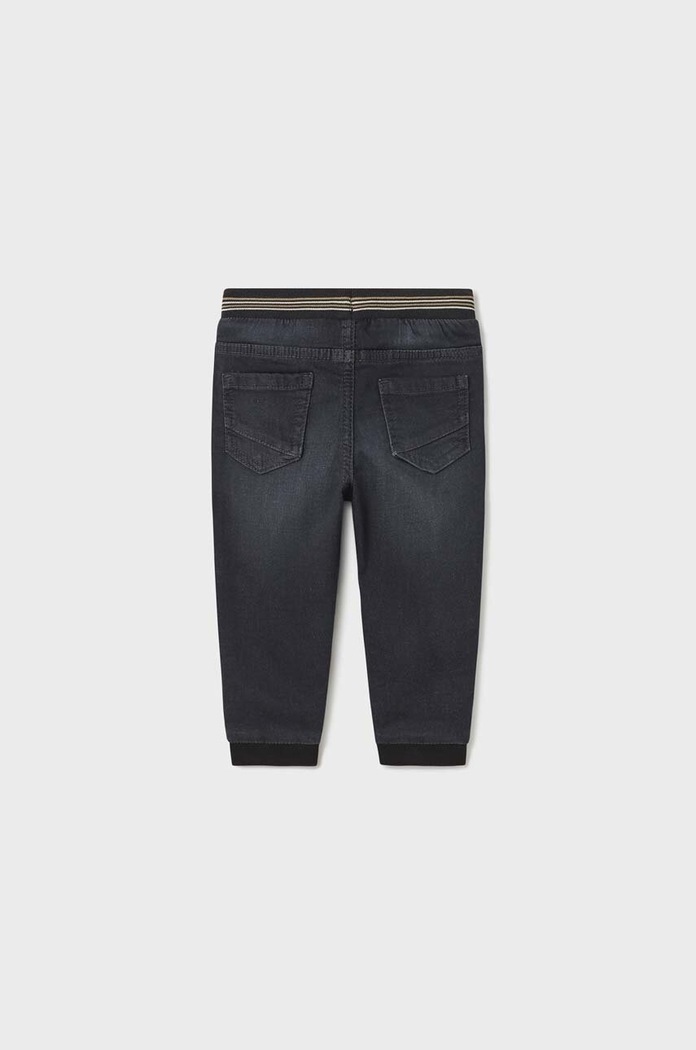 Băieți Mayoral jeans bebelusi jogger soft denim 2539.3G.Baby.9BYX negru