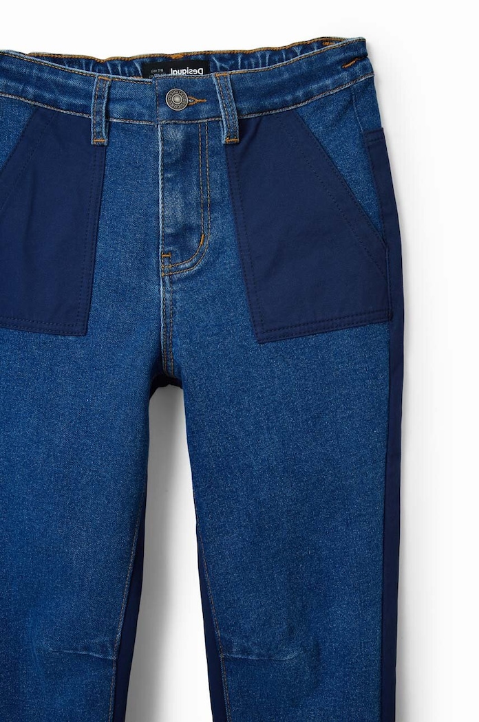 Desigual jeansy dziecięce niebieski 23WBDD04