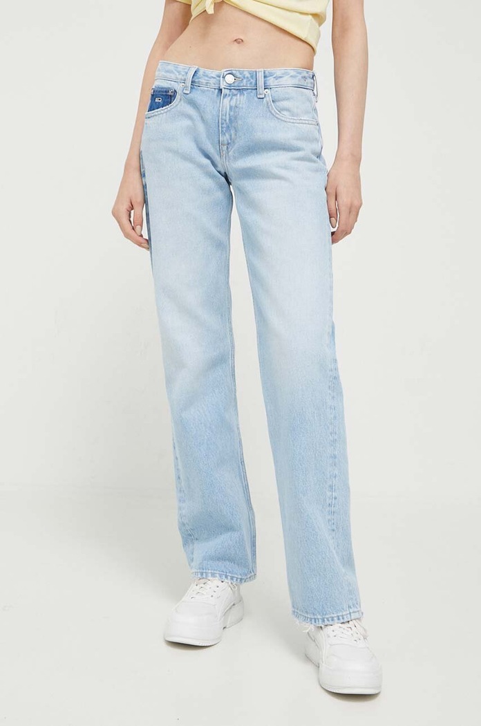 Rifle Tommy Jeans Planet friendly modrá DW0DW16092