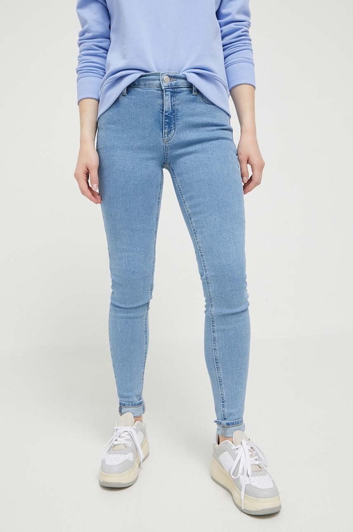Rifle Tommy Jeans Nora DW0DW16011 modrá SS24