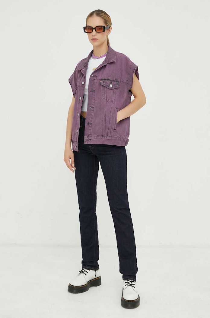 Kavbojke Levi's 724 HIGH RISE STRAIGHT 18883.0227 mornarsko modra AA00