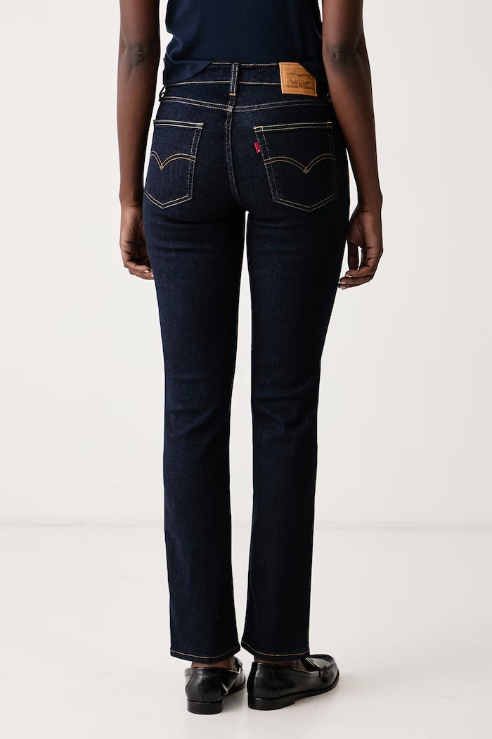 Odzież Levi's Jeansy skinny damskie 724 HIGH RISE STRAIGHT 18883.0227 granatowy