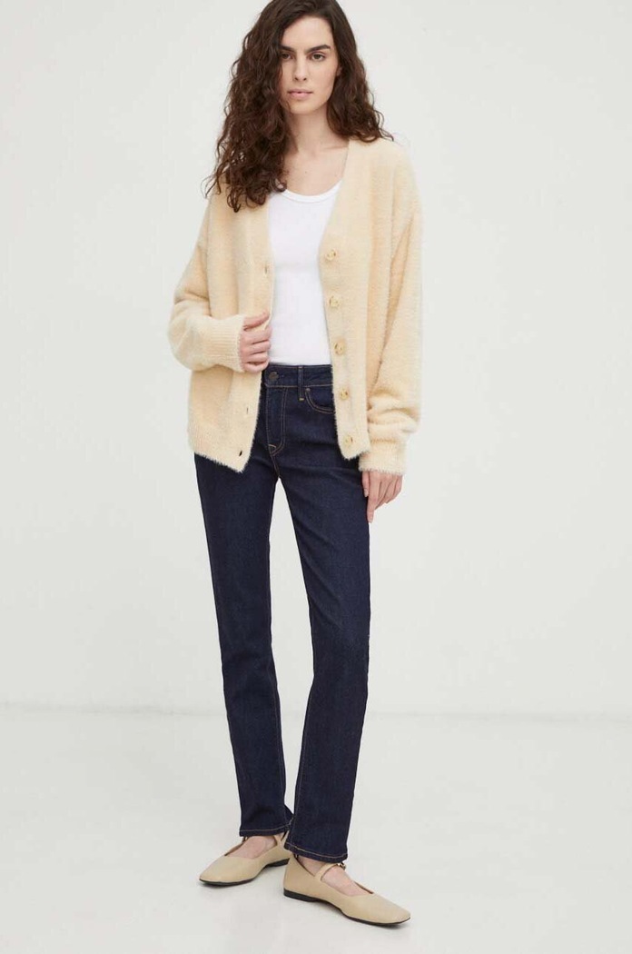 Τζιν παντελόνι Levi's 712 SLIM WELT POCKET A6199.0002 σκούρο μπλε AA00