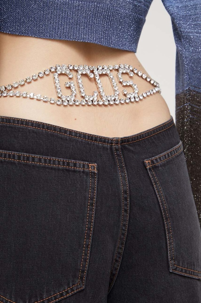GCDS jeansy CC94W350224 czarny