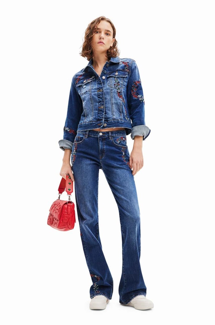 Desigual jeansy niebieski 23WWDD42