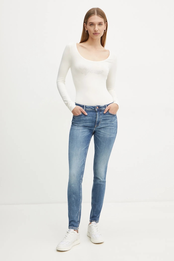 Guess jeansi W2YA46.D4Q02 albastru SS26