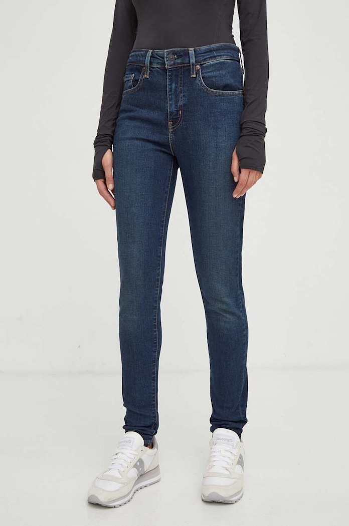 Džíny Levi's 721 HIGH RISE SKINNY Planet friendly námořnická modř 18882.0593