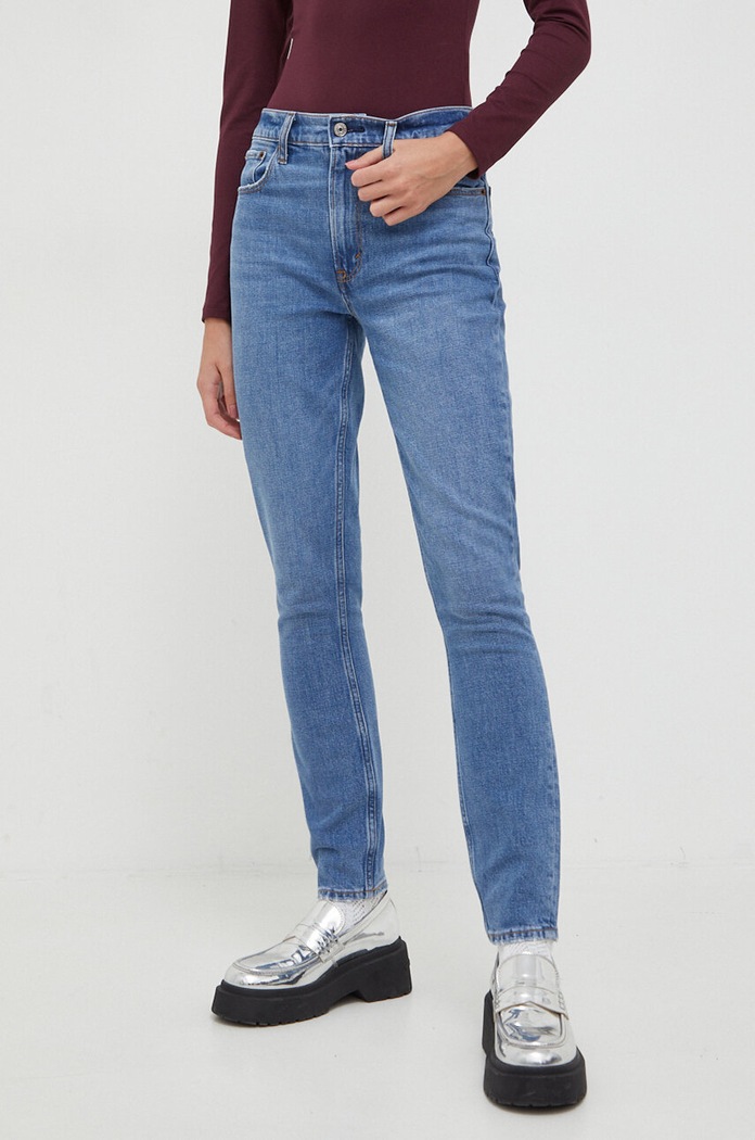 Džíny Abercrombie & Fitch modrá KI155.3400.278