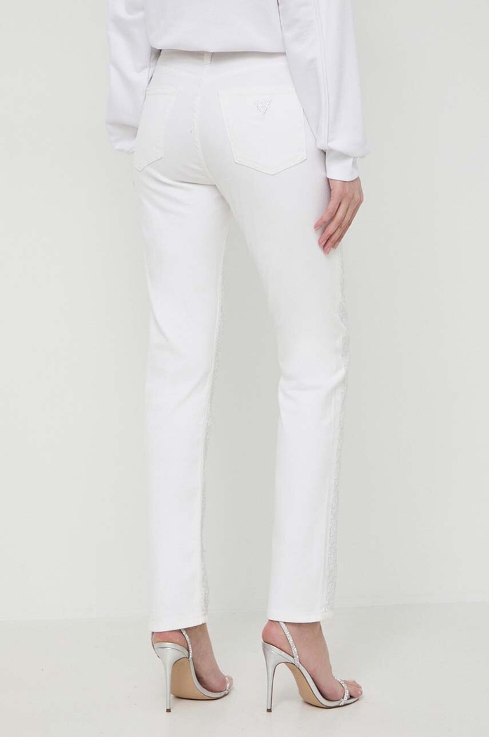 Oblečení Džíny Guess GIRLY W4RA16.WFXDA béžová
