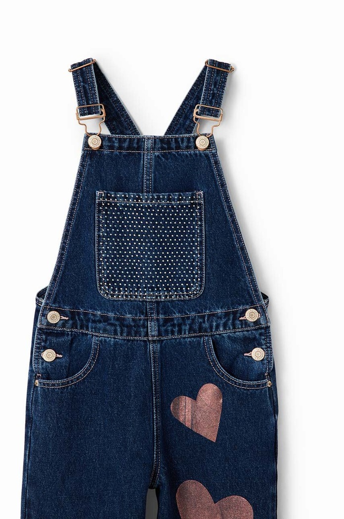 Otroške farmerke iz jeansa Desigual 23WGDD04 mornarsko modra