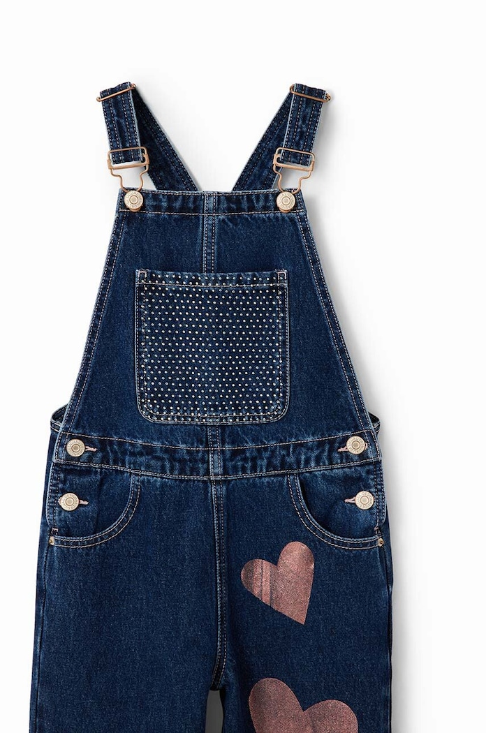 Otroške farmerke iz jeansa Desigual 23WGDD04 mornarsko modra