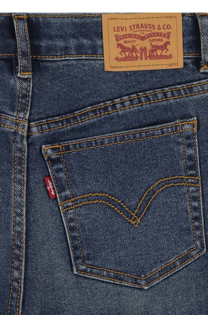 Levi's jeans copii Mini Mom Jeans 3EG377 albastru