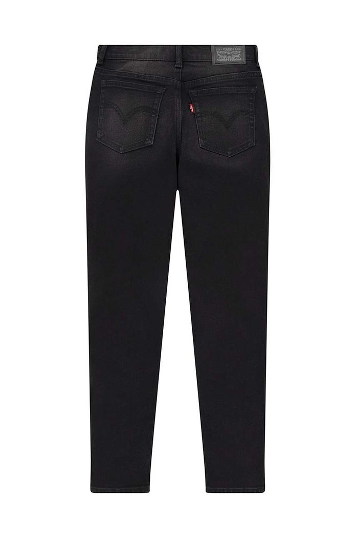 Levi's jeans copii Mini Mom Jeans 4EG377 negru SS24
