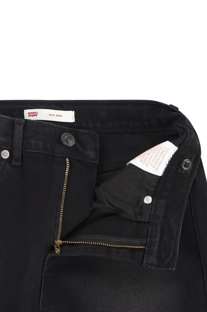 Levi's jeans copii Mini Mom Jeans negru 4EG377