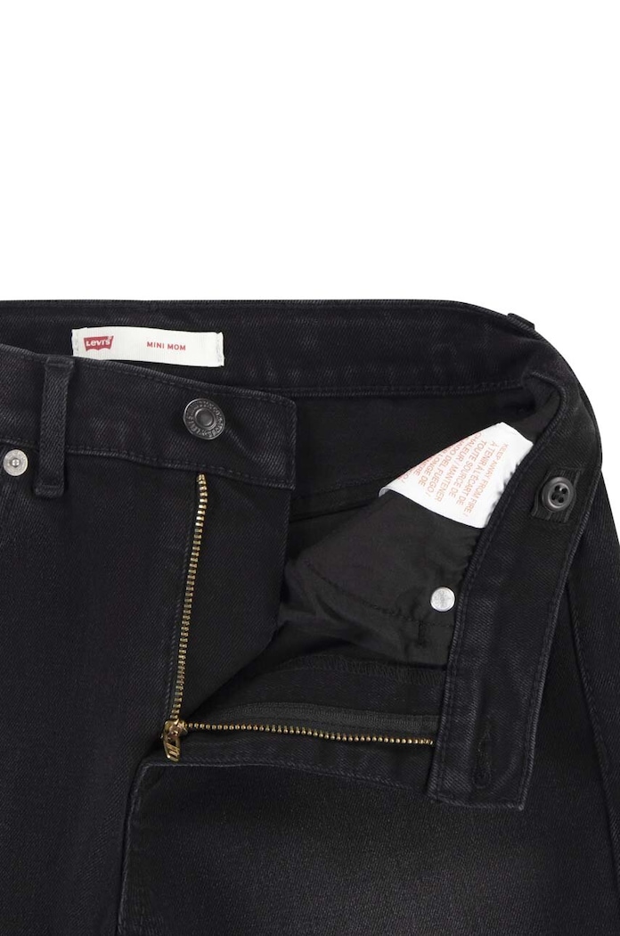 Levi's jeans copii Mini Mom Jeans negru 4EG377