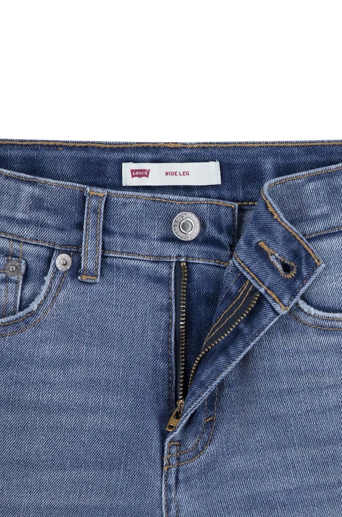 Djevojčice Dječje traperice Levi's Wide Leg 4EG381 plava
