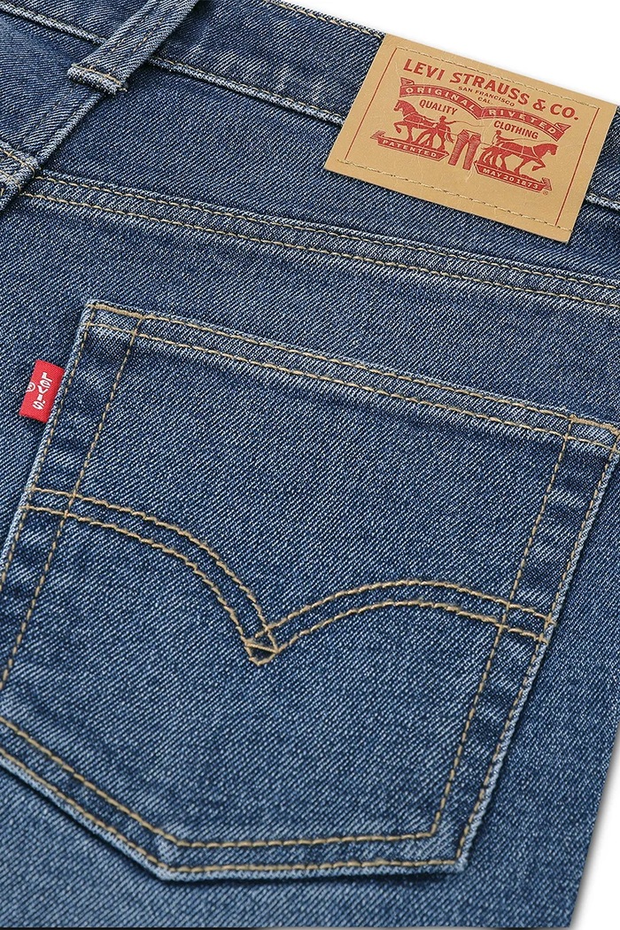 Dječaci Levi's loose traperice za djecu STAT LOOSE TAPER JEANS 9ED516 mornarsko plava
