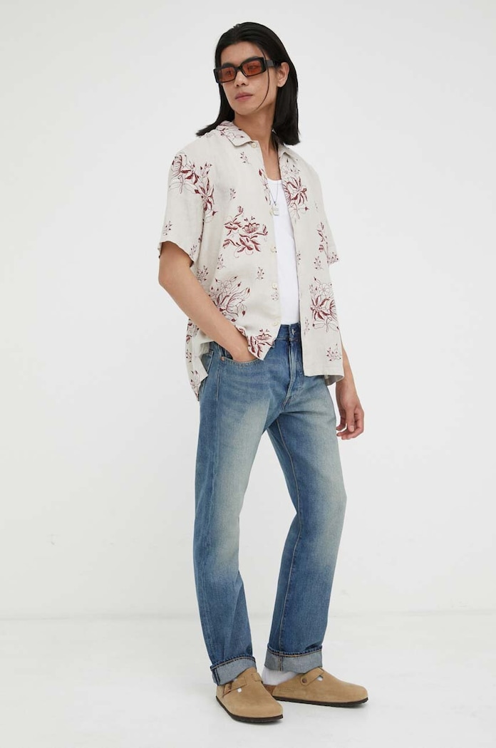 Levi's blugi din bumbac 501 00501.3412 albastru AW23